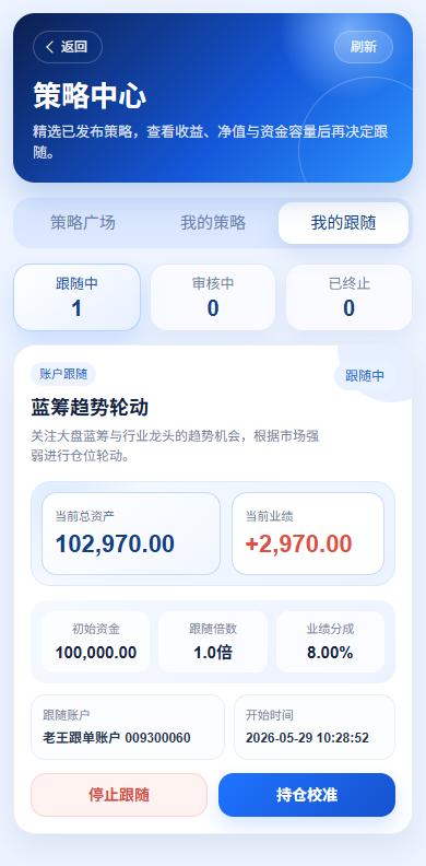 我的跟随 H5